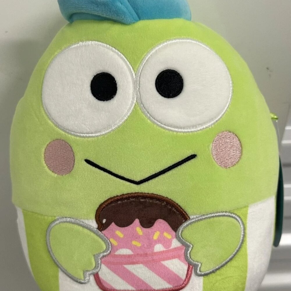 Squishmallow Sanrio Keroppi with ice cream 8" - NWT